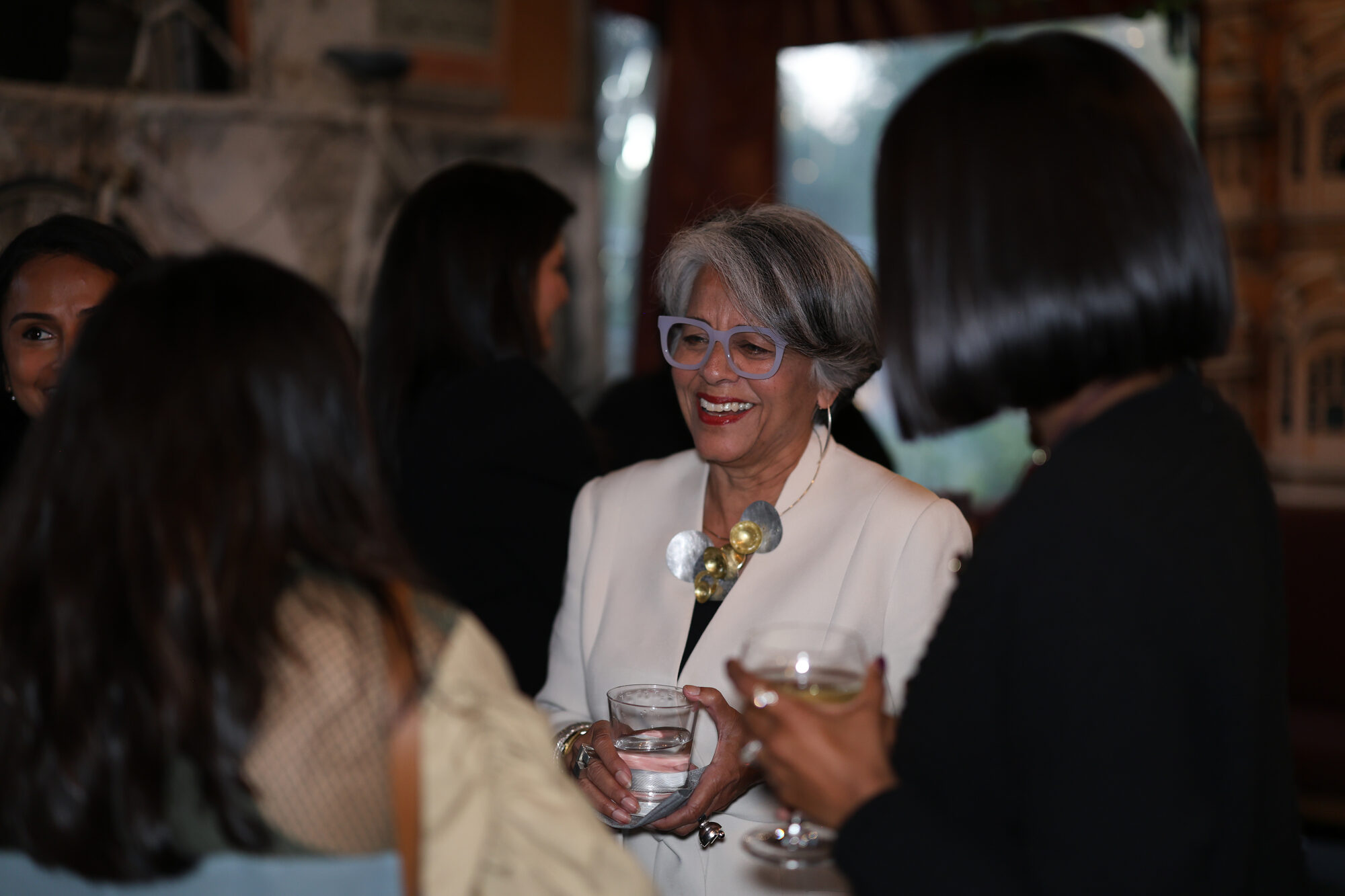A senior leader in conversation with SALUTE members